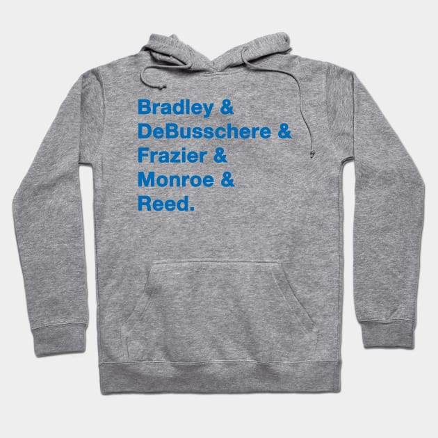 1972 73 Knicks Greats Blue Hoodie by IdenticalExposure